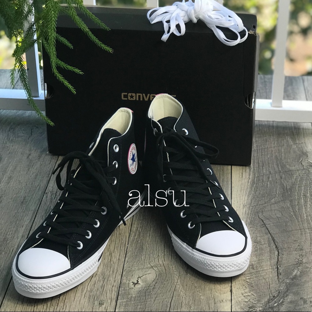Converse Ctas Pro HI Black Pink Glow M AUTHENTIC - Picture 3 of 7